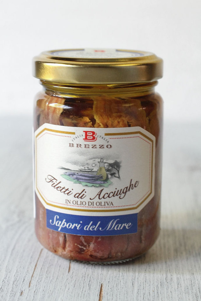 アンチョビ・フィレ オリーブオイル漬 ブレッツォ社 イタリア産 (Italian Anchovy in olive oile by Brezzo) 商品