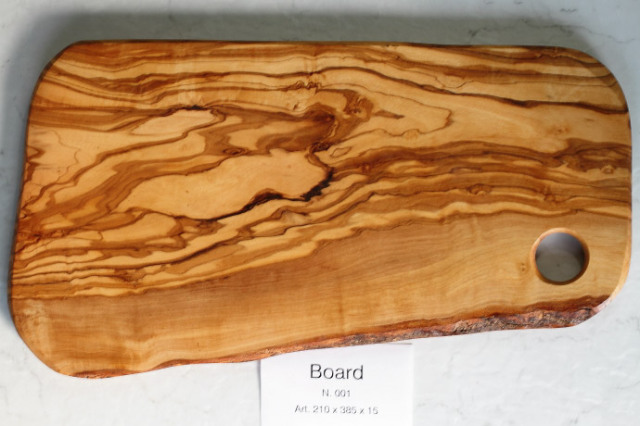 カッティングボード No.1 アルテレニョ社 イタリア製 (Italian Cutting Board made by Arte Legno Olive Wood) 商品