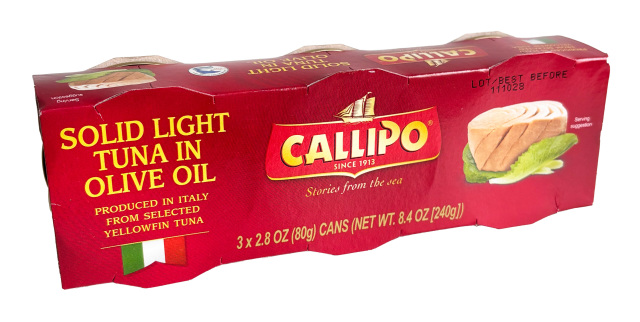＜CALLIPO / カリッポ＞トンノ (ツナ) オリーブオイル漬け 3缶パック イタリア産 (Italian tuuna in olive oile by Callipo)