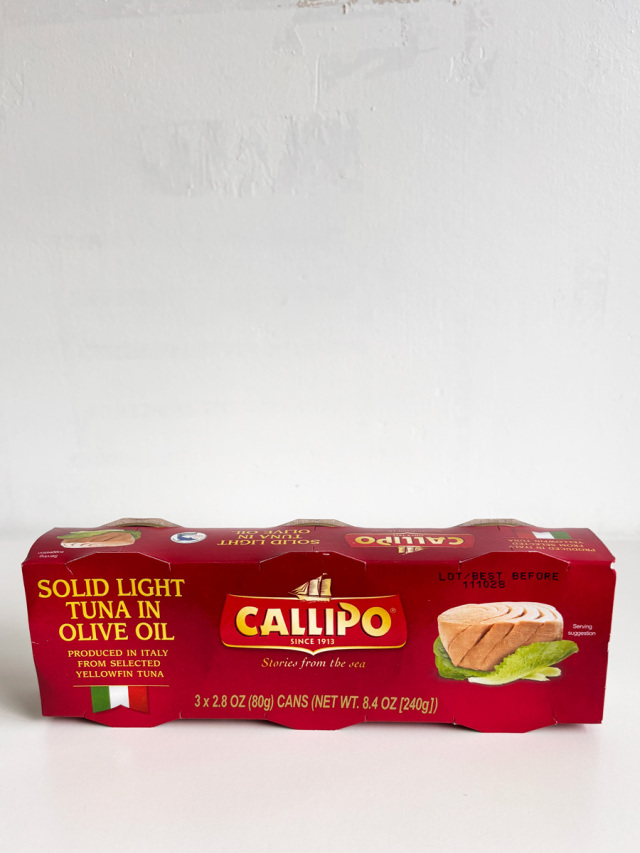 ＜CALLIPO / カリッポ＞トンノ (ツナ) オリーブオイル漬け 3缶パック イタリア産 (Italian tuuna in olive oile by Callipo)