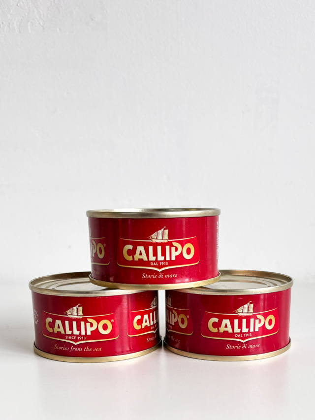 ＜CALLIPO / カリッポ＞トンノ (ツナ) オリーブオイル漬け 3缶パック イタリア産 (Italian tuuna in olive oile by Callipo)