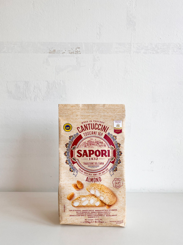 カントゥッチーニ トスカーニ アッレ マンドルレ IGP 175gサポーリ社 イタリア産 (Italian Cantuccini Toscani IGP by Sapori)
