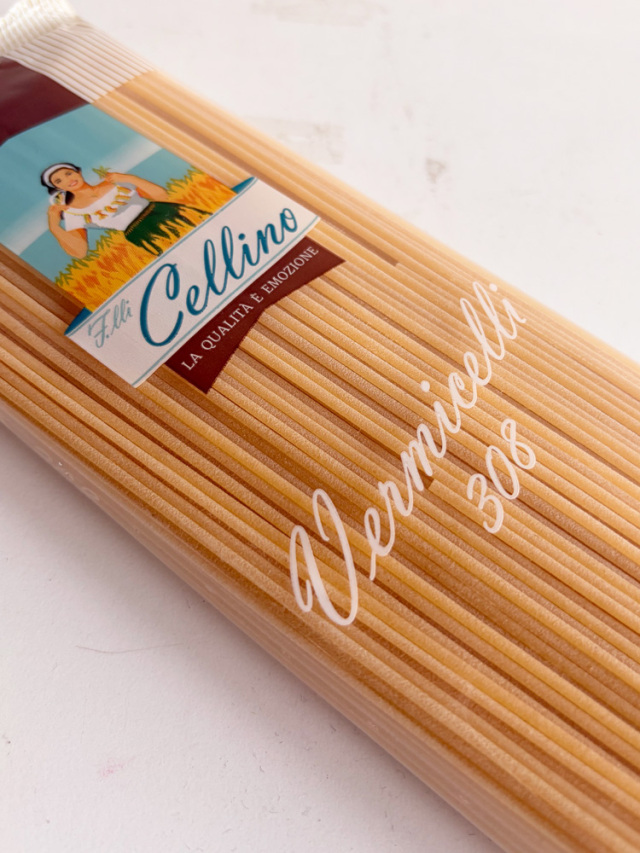 Cellino ヴェルミチェッリ 1.93mm 500g｜イタリア産・サルデーニャのブロンズパスタ