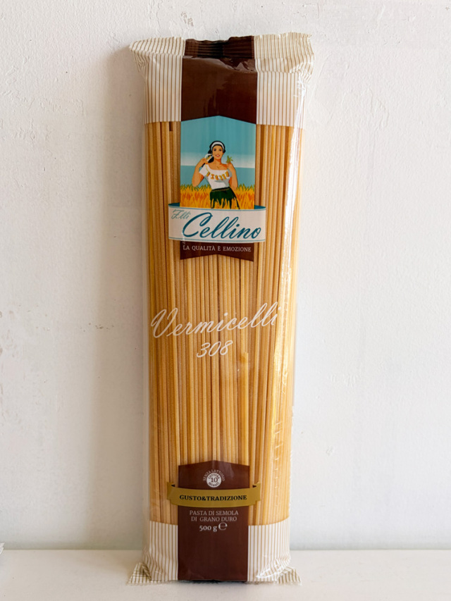 Cellino ヴェルミチェッリ 1.93mm 500g｜イタリア産・サルデーニャのブロンズパスタ