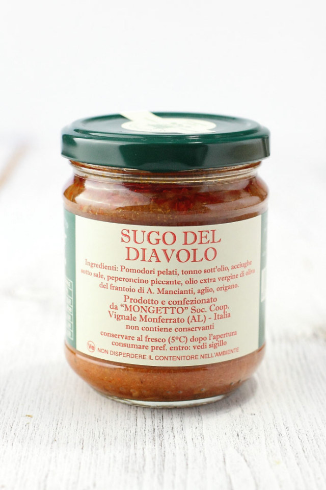 悪魔のソース イル モンジェット社 イタリア産 Italian Pasta Sauce Sugo Del Diavolo Devil Sauce