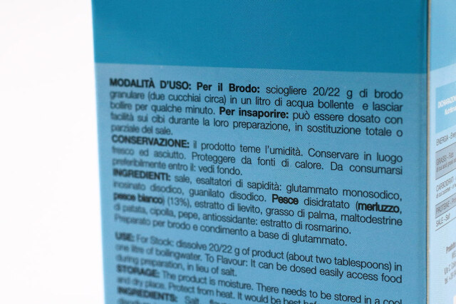魚のブイヨン (ブロード) イタリア産