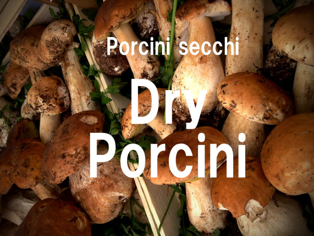 イタリア産のドライポルチーニ　タイトル