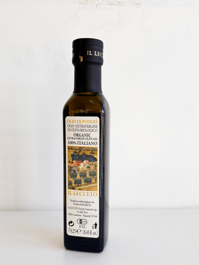＜イルレッチェート＞エキストラバージンオリーブオイル 250ml イタリア産 (Italian Exv Olive oile by il Lecceto)