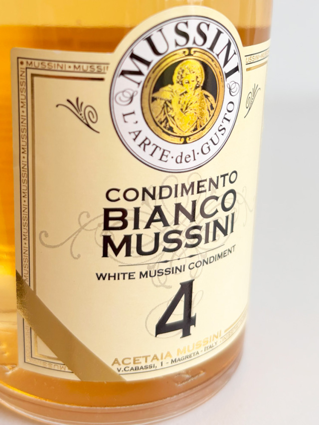 ホワイトバルサミコ (バルサマビアンコ serie 4) 250ml Mussini社 イタリア産 (white balsamico by Mussini Italy)
