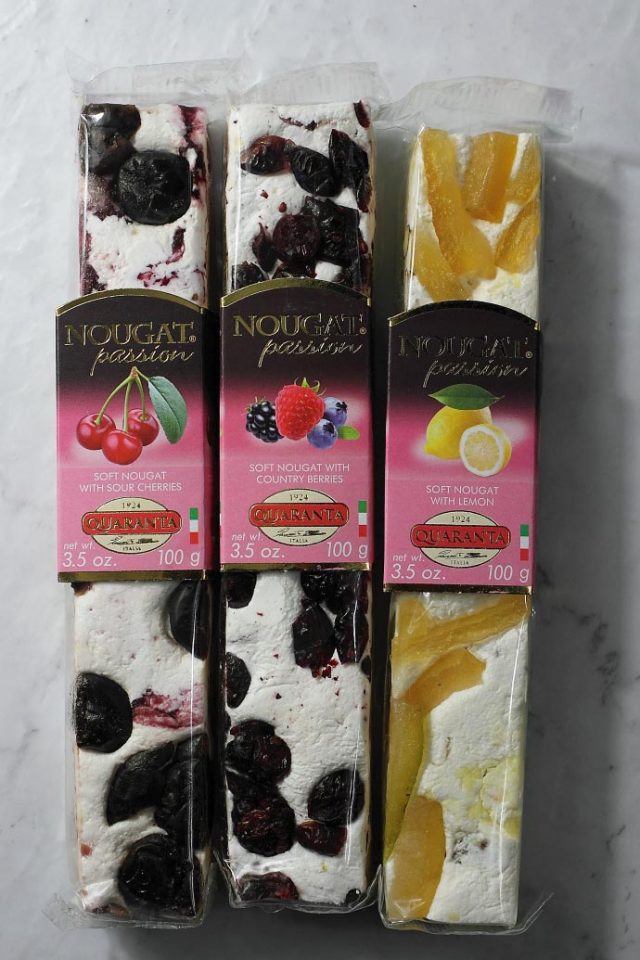 ソフト・ヌガー フルーツセット クアランタ社 イタリア産 (Italian Soft Nougat Fruit version by Quaranta) 商品