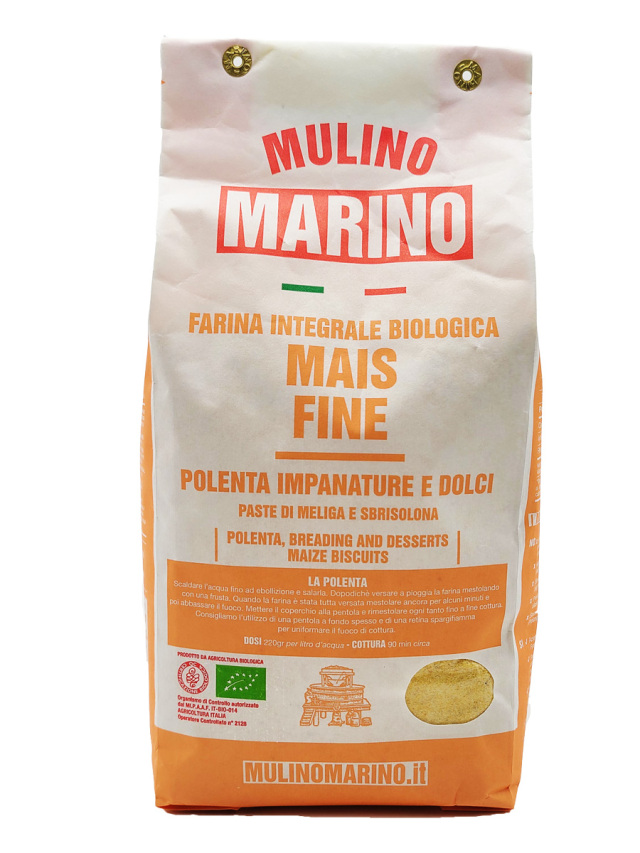 ポレンタ粉 (黄色・粗粒・石臼挽き) 1kg ムリーノ・マリーノ社 イタリア産 (Italian Polenta powder by Mulino Marino)