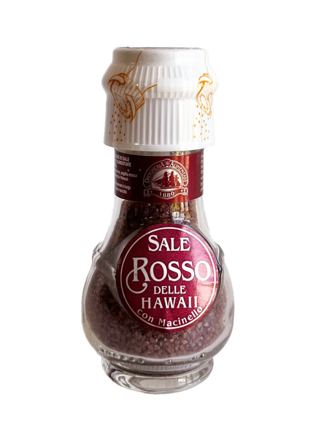 ミル付 サーレロッソ (レッド ソルト) 岩塩 90g ドロゲリア アリメンターレ社 アメリカ産 (American Red Salt)