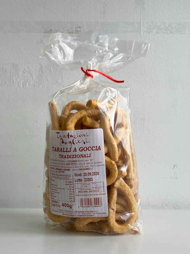 イタリア産タラッリ (Italian Taralli, Taralli a goccia Tradizionali)