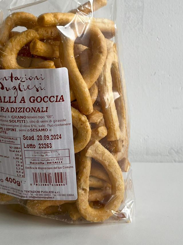 イタリア産タラッリ (Italian Taralli, Taralli a goccia Tradizionali)