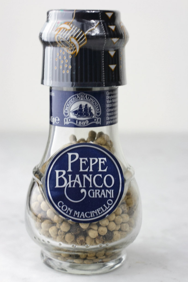 マイルドなホワイトペッパー 45g ミル付き イタリア産 (Italian White