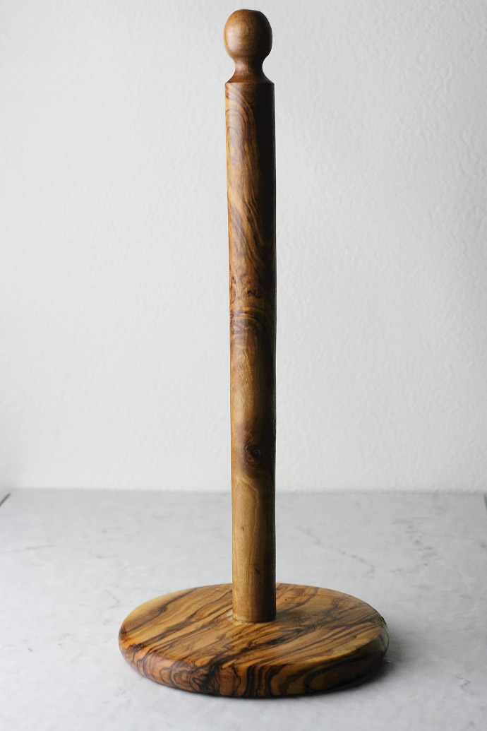 オリーブの木 キッチンペーパーホルダー アルテレニョ社 イタリア製 (Italian olive kitchen paper holder made by Arte Legno) 商品