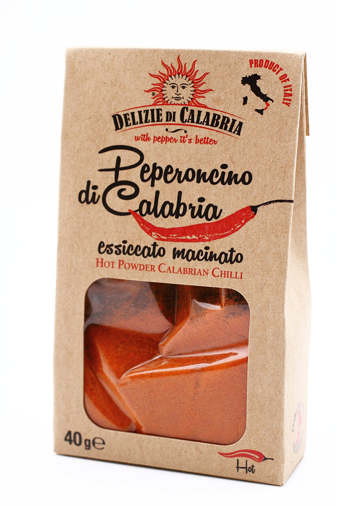 HOTペペロンチーノパウダー （唐辛子粉） 40g イタリア カラブリア産 (Italian  Calabria pepper powder)