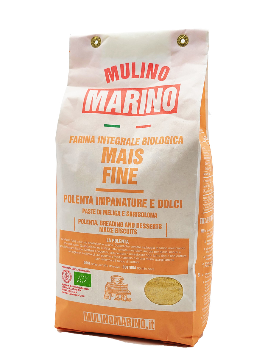ポレンタ粉 (黄色・粗粒・石臼挽き) 1kg ムリーノ・マリーノ社 イタリア産 (Italian Polenta powder by Mulino Marino)
