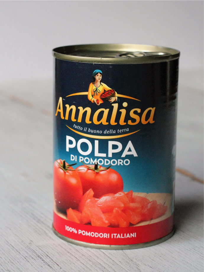 皮むきトマトのざく切り トマトソース アナリサ社 イタリア産 (Italian Chopped tomato sauce by Annalisa) 商品