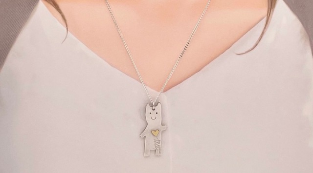 北欧ヴィンテージ　スウェーデン製 シルバーネックレス スウェーデン発】北欧の絵本作家が手掛ける・スウェーデンの優しい