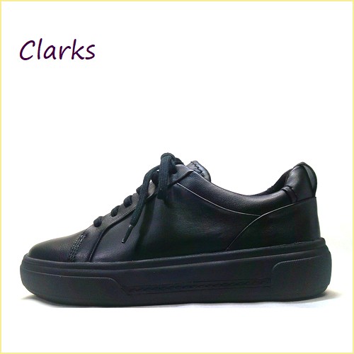 Clarks  クラークス　Hollyhock Walk  cl890bl  ブラック　【足を包み込む感じが優しい！快適な衝撃吸収インソール　CLARKS　スニーカー】