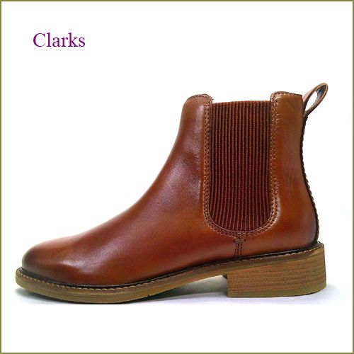 Clarks  クラークス　cl915ta  タンブラウン　【きれいでバランスの良いトゥ・クッション性をアップのインナーソール　CLARKS サイドゴアブーツ】