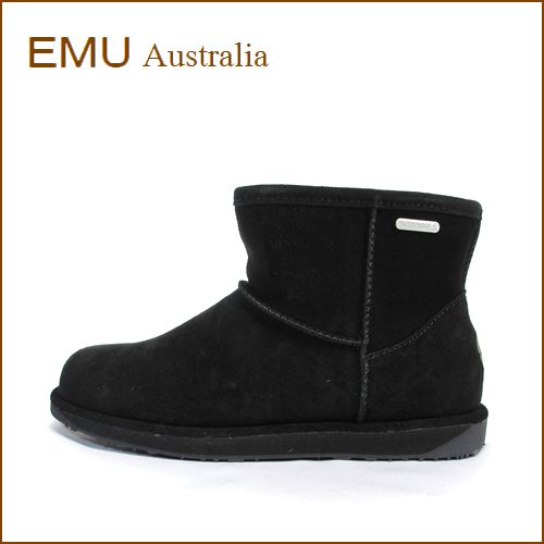 emu australia エミュー　paterson mini　em10946bl　ブラック　【EMU ウォータープルーフ・シープスキンブーツ・emu australia パターソン・ミニ。完全防水。】
