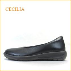 cecilia　セシリア　ce250bl　ブラック　【フワッと感じるクッション。。肌ざわりの良い裏素材。cecilia 履きやすいシンプルパンプス】