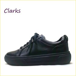Clarks  クラークス　Hollyhock Walk  cl890bl  ブラック　【足を包み込む感じが優しい！快適な衝撃吸収インソール　CLARKS　スニーカー】