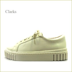 Clarks  クラークス　Mayhill Bee  cl894iv  アイボリー　【人気の厚底スタイル登場！　快適な衝撃吸収インソール　CLARKS　スニーカー】