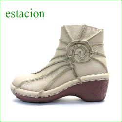 エスタシオン靴  estacion  et0114ok　OKベージュ　【ヒールアップがデビュー！！エスタシオン靴　すごく可愛い ぐるぐるアンクル】