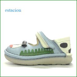 エスタシオン靴  estacion  et399bu　ブルー　【街に放牧OKです。。エスタシオン牛。。。ふわふわクッション～ ワンベルト】