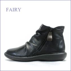 fairy  フェアリー  fa19660bl   ブラック　【馴染む柔らかレザー・・肌触り良い履き心地。。fairy　Ｗジッパーブーツ】