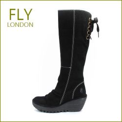 FLY LONDON YUST  フライロンドン ヨスト　fy327006bl  ブラック　【フライの大本命・リボン・ロングブーツ・・FLY LONDON YUST・・足を包む最高の履き心地】【レディース】