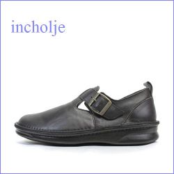 in cholje インコルジェ　in8005dn  ダークブラウン  【楽らくＦＩＴする・・ふわふわソール・・incholje・シンプル・モンクストラップ】