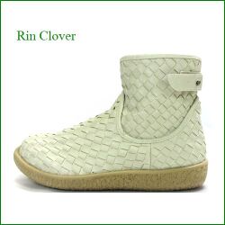 Rin Clover　 リンクローバー　rc1957iv 　アイボリー　【メッシュ素材がかわいくアピール・　Rin Clover　後ろベルトブーツ】