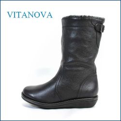 vitanova  ビタノバ  vt3838bl  ブラック　【シックリ足にフィットするブーツ・・vitanova・・かわいい丸まる・・ワンクラス上の履き心地】