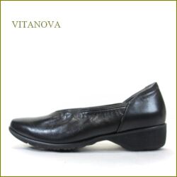vita nova　ビタノバ　vt8360bl ブラック　【小足にみせる 深めのＶカット・・バツグンの軽さとクッション。vitanova シンプル パンプス】