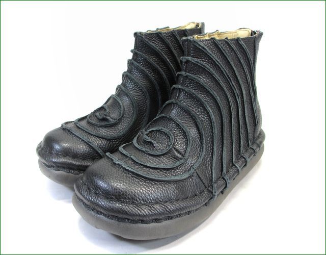 エスタシオン靴 estacion et340bl ブラック 【新ぐるぐるデザインが