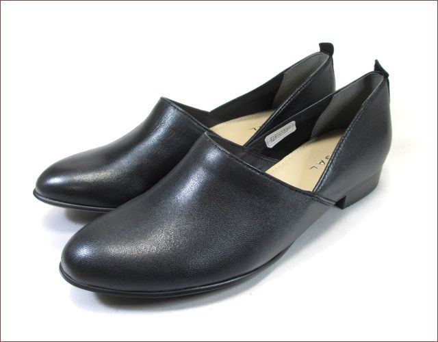 くろ様予約品　REGALリーガル 甲深フラットシューズ　ブラック　24cm リーガルレディース】F38R 甲深フラットシューズ フラット