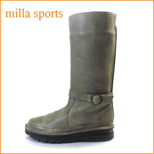 milla ミラ　mi7089gy　サビグレイ　【どんどん歩けるラバーソール・・いい色ビンテージレザー・milla sports ペコス ブーツ】