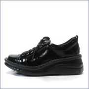 a-ok靴  エ―オーケー 　ak84801bl ブラック  【おしゃれなスタイル・・足に心地いいクッション・・a-ok 　エナメルスニーカー】