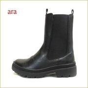 ara　アラ ar23181bl　ブラック　【絶妙な筒周りできれいにフィット！ 快適・優秀なインソール！　アラ・・可愛いサイドゴア ブーツ】