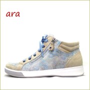 ara　アラ ROMA  ar24499bgbu  ベージュブルー　【新鮮カラーのベージュ＆ブルー。可愛さバツグン！　ara ROMA 高機能インソール スニーカー】