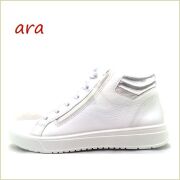 ara　アラ  ROMA  ar50018wt  ホワイト　【すっきりシンプルデザイン。バツグン履き心地！高機能High Soft インソール　ara ROMA スニーカー】