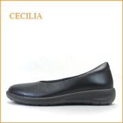 cecilia　セシリア　ce250bl　ブラック　【フワッと感じるクッション。。肌ざわりの良い裏素材。cecilia 履きやすいシンプルパンプス】