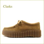 Clarks  クラークス　Torhill Bee  cl852ta  タン　【人気の厚底スタイル登場！　快適な衝撃吸収インソール　CLARKS　ワラビー】