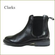 Clarks  クラークス　cl860bl_cl915bl  ブラック　【きれいでバランスの良いトゥ・クッション性をアップのインナーソール　CLARKS サイドゴアブーツ】
