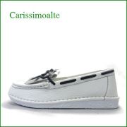 Carissimo alte   カリシモアルテ　 cs2601wt  ホワイト　【包む感じでドンドン歩こう＊＊軽い可愛い carissimo alte  キルトリボンのスリッポン】