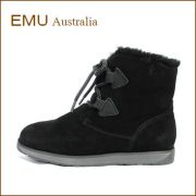 emu australia エミュー　featherwood　em10961bl　ブラック　【可愛い・・レースアップモデル・・emu australia オーストラリア産メリノウール・・フェザーウッド。】